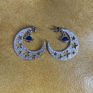 Silver Moon Earrings